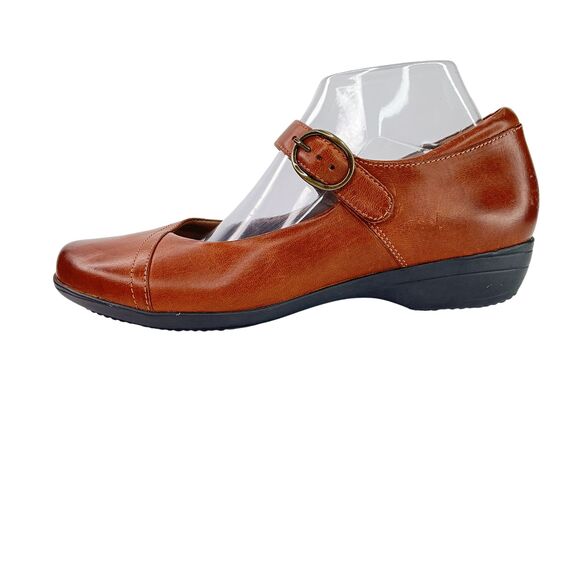 Dansko Fawna Women’s US 10 EU 40 Burnished Brown Leather Mary Jane Comfort Shoes - Picture 6 of 13